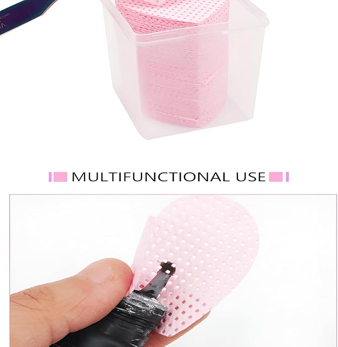 Heart Shaped Makeup Remover Pads – 200 Pcs Soft Lint-Free Cotton Cleansing Wipes with Storage Box, Pink Reusable Cosmetic Face Sponge Pads for Skincare Toner Application, Eyelash & Makeup Removal