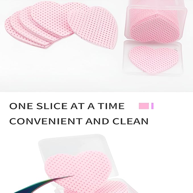 Heart Shaped Makeup Remover Pads – 200 Pcs Soft Lint-Free Cotton Cleansing Wipes with Storage Box, Pink Reusable Cosmetic Face Sponge Pads for Skincare Toner Application, Eyelash & Makeup Removal