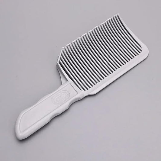 Blend Fend Fade Comb – Haircut Fade Comb Tool with Heat Resistant Handle, Flat Tooth Barber for Gradient Cuts, Hair Cutting (White)