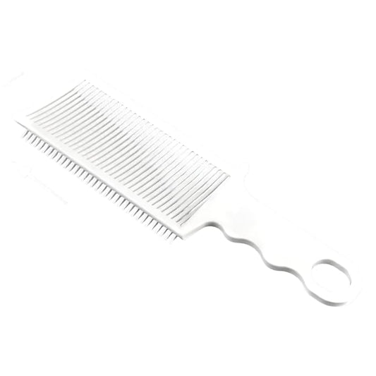 Blend Fend Fade Comb – Haircut Fade Comb Tool with Heat Resistant Handle, Flat Tooth Barber for Gradient Cuts, Hair Cutting (White)